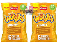 2 X Walkers Wotsits Cheese Toastie Flavour Crisps Multipacks 6 x 12g