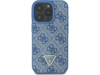 Guess Guhcp16xp4tdscpb Iphone 16 Pro Max 6.9" Blue/Blue Hardcase Leather Metal Logo Strass Crossbody | Guess