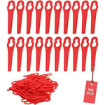 Lot de 100 Lames de Rechange en Plastique pour Coupe-Bordure Rouge Lames de Tondeuse Lame Plastique Coupe Bordure FRT18A FRT18A1 Kunst 46155 FRT20A1