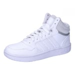 adidas Mixte enfant Hoops Mid Shoes, Cloud White / Cloud White / Grey Two, 40