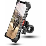 KZQ - Support de Téléphone pour Vélo et Moto avec Rotation à 360 Degrés, Compatible avec Smartphones de 3,5 à 6,5 Pouces et Autres Appareils gps