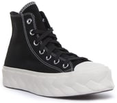 Converse 568687C In Black Ct As Runway Cable Platform Hi Size UK 3 - 8