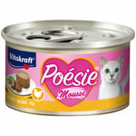 12 Doses - VITAKRAFT Nourriture pour Chat Poésie Mousse, Poulet - Humide