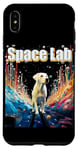 Coque pour iPhone XS Max Le propriétaire du Labrador Retriever jaune du Space Lab Colorful Spacey