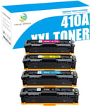 4x Toner Compatible with HP 410A CF410A LaserJet Pro M452DN MFP M477FDW M477FNW