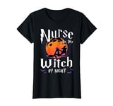 Nurse By Day Witch By Night Halloween Cute Registered Nurse T-Shirt