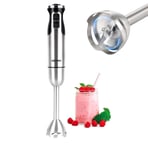 800W Hand Blender Handheld Immersion Stick Blender 12 Speed & Turbo, Silver