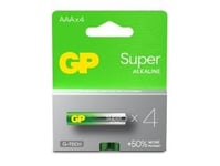 Batteri Gp Super Alkaline Aaa 4-Pak,10 Pk X 4 Stk/Bk - (40 Stk.)