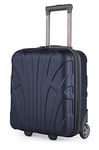 Suitline - Petite Valise 45x36x20 cm, Franchise de Bagages Easyjet Bagage à Main sous Le siège, Trolley de Cabine léger, 30 litres, Coque Rigide en ABS, Bleu Foncé