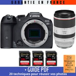 Canon EOS R7 + RF 70-200mm F2.8 L IS USM + 3 SanDisk 128GB Extreme PRO UHS-II SDXC 300 MB/s + Guide PDF ""20 techniques pour r?ussir vos photos