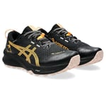 ASICS Gel Trabuco 12 GTX Womens Trail Running Shoes Road Black/Orange 7 (40.5)