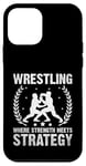 Coque pour iPhone 12 mini Lutte où la force rencontre la stratégie Grappling Wrestler