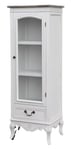 Vitriini Rimini White FURNLUX PREMIUM, 48x35x133 cm, valkoinen