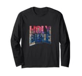 Colorful and vibrant holy Bible Book Costume Long Sleeve T-Shirt