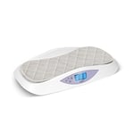 Hubble Connected Grow Pèse-bébé Bluetooth intelligent avec écran LCD, suivi du poids, matelas à langer doux. Tare & maintien ainsi qu'une technologie à 4 capteurs pour une excellente précision