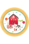 Barnyard Paper Birthday Dessert Plate (Pack of 8)