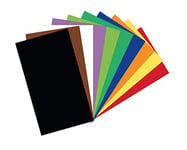 folia 6122/99/100 Card Mix, Approx. 50 x 70 cm, 220 g/m², 100 Sheets 10 Ideal Basis for numerous Craft Ideas, Assorted Colours