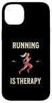 Coque pour iPhone 14 Plus Running Therapy Pantalon de course à pied pour femme