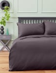 Habitat Brushed Cotton Charcoal Bedding Set - Kingsize