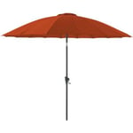 Parasol terrasse en fibre de verre Pagode 300 cm Paprika