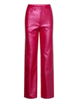 Embossed Pu Pants Bottoms Trousers Leather Leggings-Byxor Red ROTATE Birger Christensen