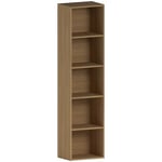 Vida Designs Oxford Cube Bibliothèque, Bois, chêne, 5 Tier