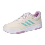 adidas Tensaur Sport Training Lace Shoes Sneaker, Chalk White/semi Flash Aqua/Bliss Lilac, 12.5 UK Child