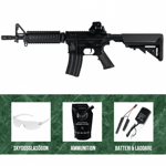 Cybergun Colt M4CQB Compact AEG Svart Startpaket