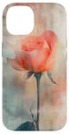 Coque pour iPhone 14 Rose grunge douce atmosphère rêveuse rose art