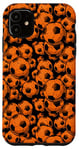 iPhone 11 Footie Fan Pattern Love The Game Vintage Football Orange Case