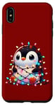 iPhone XS Max Christmas Penguin with Light Strings Clumsy Cute Entangled Case