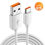 Câble de charge USB Type C super long pour téléphone Android,chargeur rapide,ligne de données,fil,universel,Samsung,Xiaomi,Huawei,3 m,5 m,8 m,10m - Type 10Meter