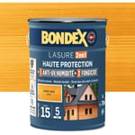 Lasure 2 en 1 Haute protection - Chêne doré satin - BONDEX - 5 L