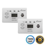 Kidde Carbon Monoxide Detector, K7DCO 7DCO, CO Digital Alarm, Twin Pack of 2