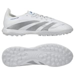 adidas Predator League TF Polar Victory - Vit/Silver/Blå - Turf (TF), storlek 36