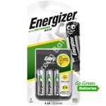 USB Battery Charger Energizer Base AA  AAA & 4 AA 1300mAh Rechargeable Batteries