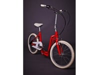 The-Sliders Metro Red Tasteful And Comfortable, Foldable Bike, 2-In-1 Scooter