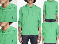 Polo Ralph Lauren Hooded T-shirt Jersey Hoodie Retro Preppy Sweatshirt 2XL