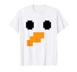 Snowman Face Arcade Game Matching Christmas Costume Kids Men T-Shirt