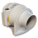 QMF150S de Aerauliqa - Ventilateur hélico-centrifuge en ligne diam.150mm - 69/58W - 586/442m3/h - cod. 002848-2 vitesses