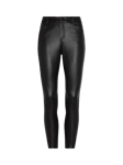 Commando Faux Leather Trousers, Black