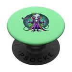 Mardi Gras Alien PopSockets PopGrip Adhésif