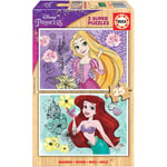 Puzzle - Les princesses Disney - Ariel et Aurore - 2 modèles de 25 pièces