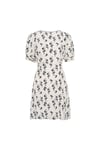 Allegra Dress - Cream Hortensia Print