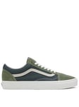 Vans Mens Old Skool Trainers - Green, Green, Size 6, Men