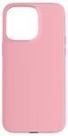 Coque pour iPhone 15 Pro Max Couleur rose bonbon simple