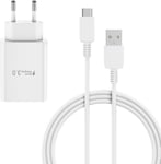 Câble De Charge Avec Chargeur Pour Samsung Galaxy S22 S21 S20 Fe 5g S10 S9 S8 A15 A51 A52 A53 A54 A55 A35 A25 Câble De Charge Rapide Type C Avec Chargeur Rapide Usb C