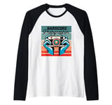 Photographer camera hands lens vintage style camera creative Raglan Baseball Tee