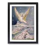 Big Box Art William Blake Night Startled by The Lark Framed Wall Art Picture Print Ready to Hang, Black A2 (62 x 45 cm)