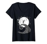 Disney The Nightmare Before Christmas Jack And Sally T-Shirt avec Col en V